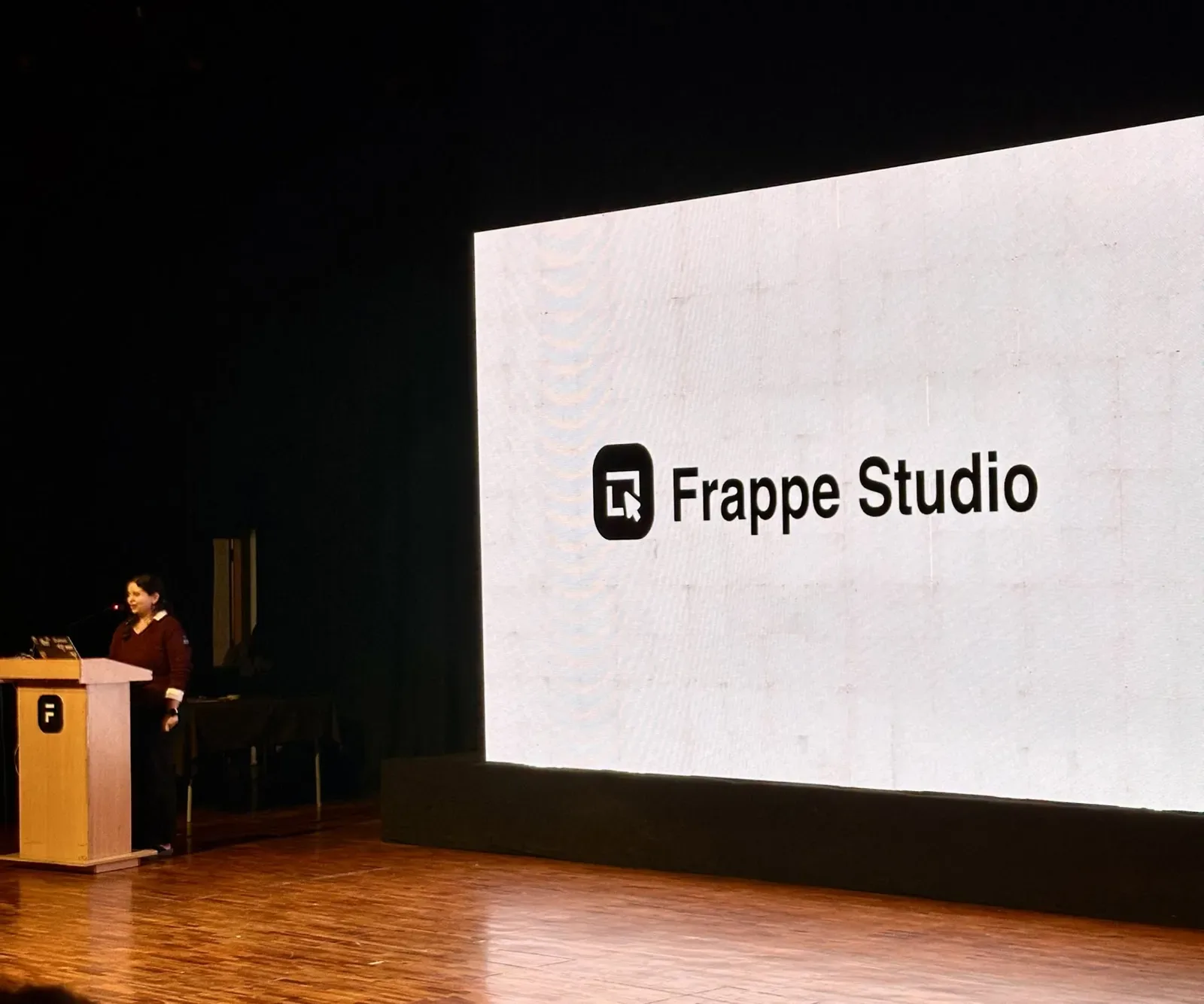 The Frappe Studio name on the screen