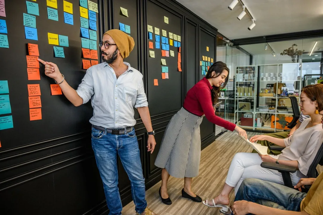 Agile Software Development — Ship in Iterations, Steer as You Go — agile scrum sprint board team, by Acube Innovations, an ERPNext & software development company in India