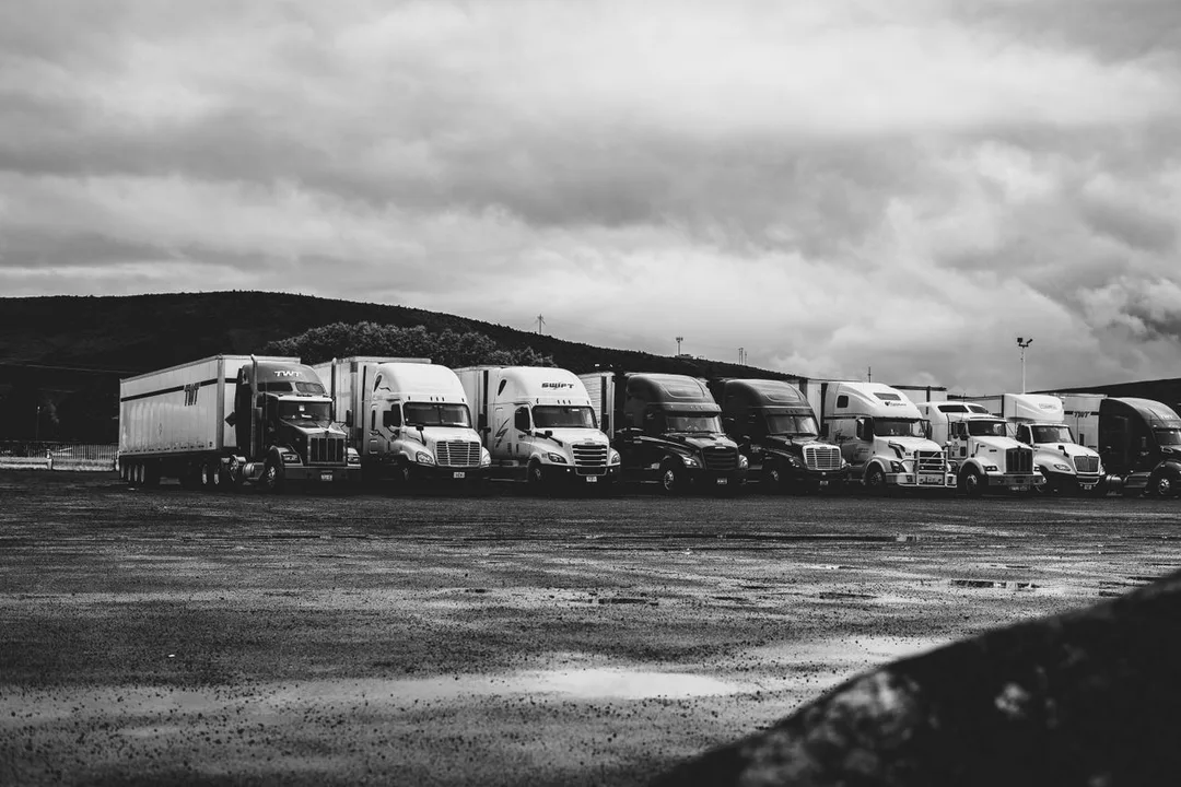 Fleet & Dispatch Management ERP Software — truck fleet dispatch logistics highway, by Acube Innovations, an ERPNext & software development company in India
