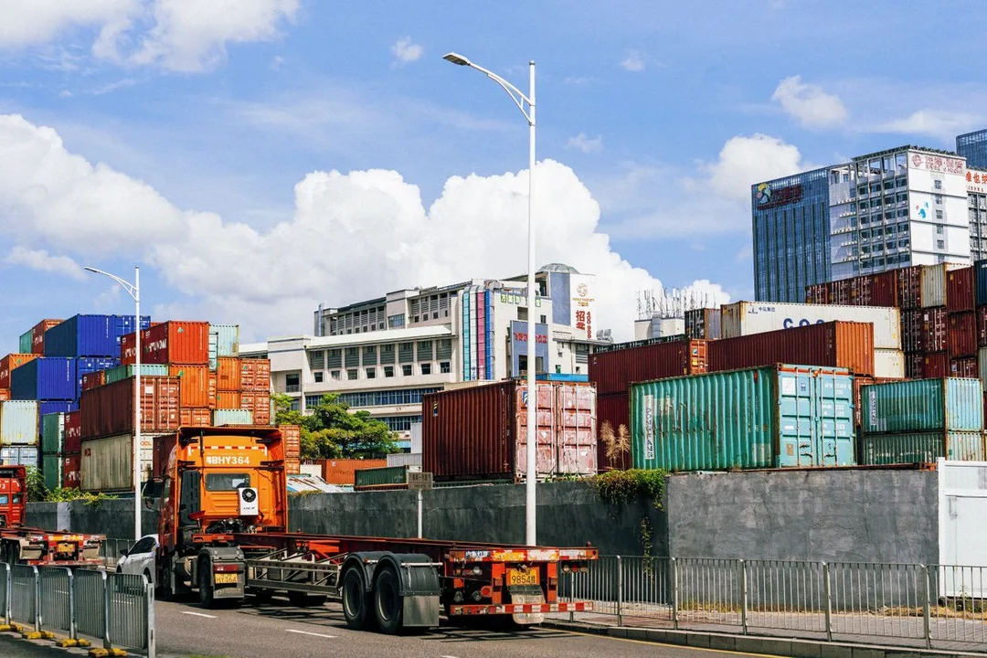 ERP for Logistics & Transportation — Move Goods Faster, Bill Sooner — logistics trucks warehouse shipping, by Acube Innovations, an ERPNext & software development company in India