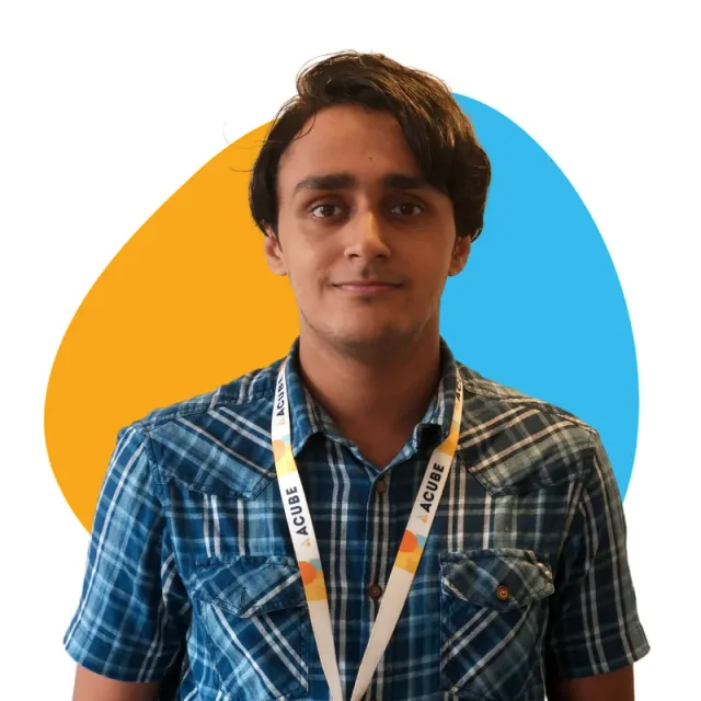 A member of the Acube Innovations team