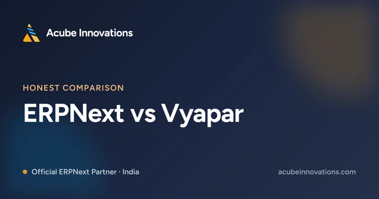 ERPNext vs Vyapar