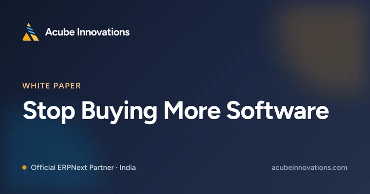 Stop Buying More Software: Building Custom Apps on the Frappe Low-Code Platform