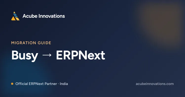 Busy to ERPNext migration