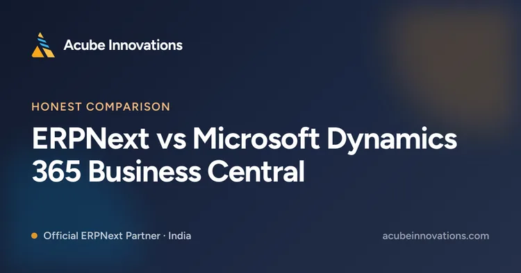 ERPNext vs Microsoft Dynamics 365 Business Central