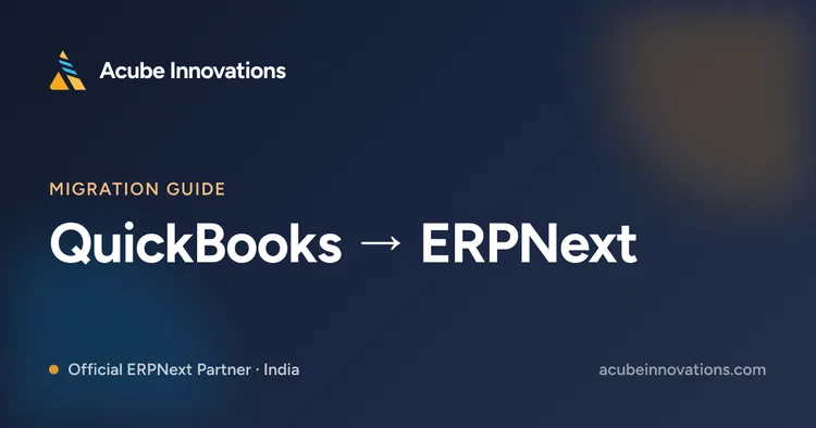 QuickBooks to ERPNext migration