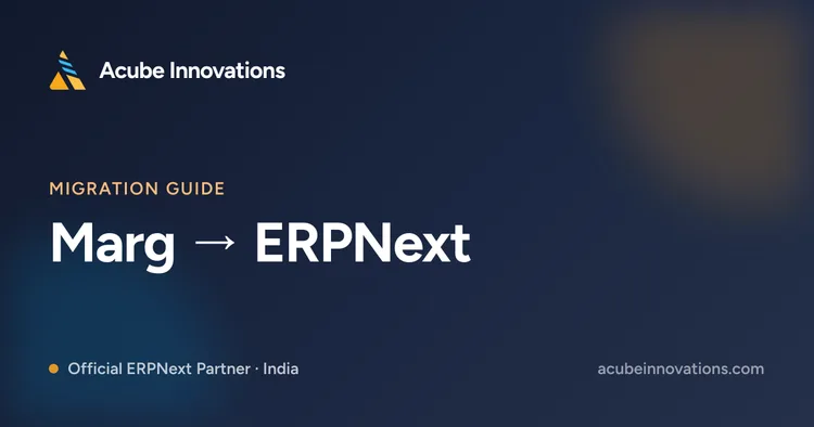 Marg to ERPNext migration