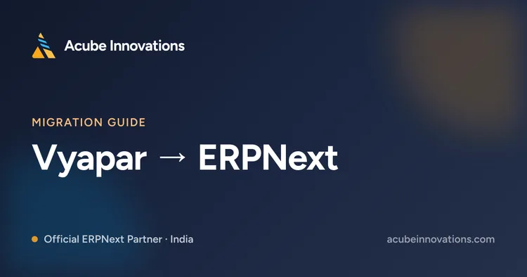 Vyapar to ERPNext migration